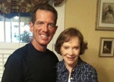 David Osborne is shown with Rosalyn Carter in this undated photo. Osborne played some 67 offici ...