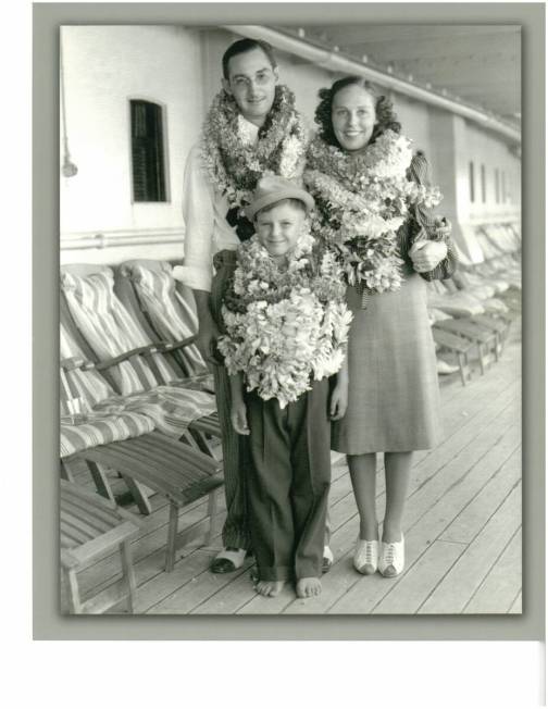 The Boyd family poses for a photo in Hawaii. The family lived there for five years beginning in ...