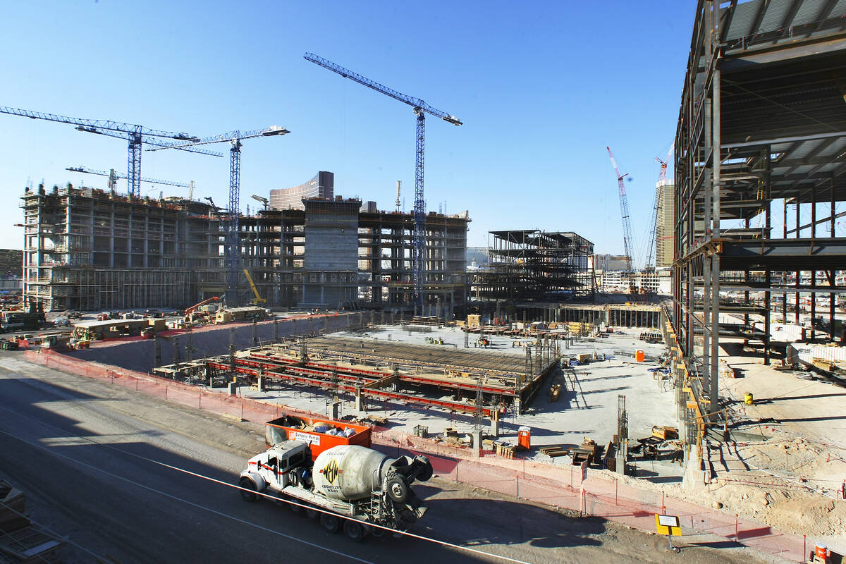 The $4.8 billion Echelon project on the Strip near Circus Circus is seen August 1, 2008, in Las ...