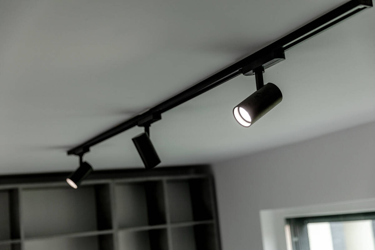 With track lighting, you can direct the light where you want it. (Getty Images)