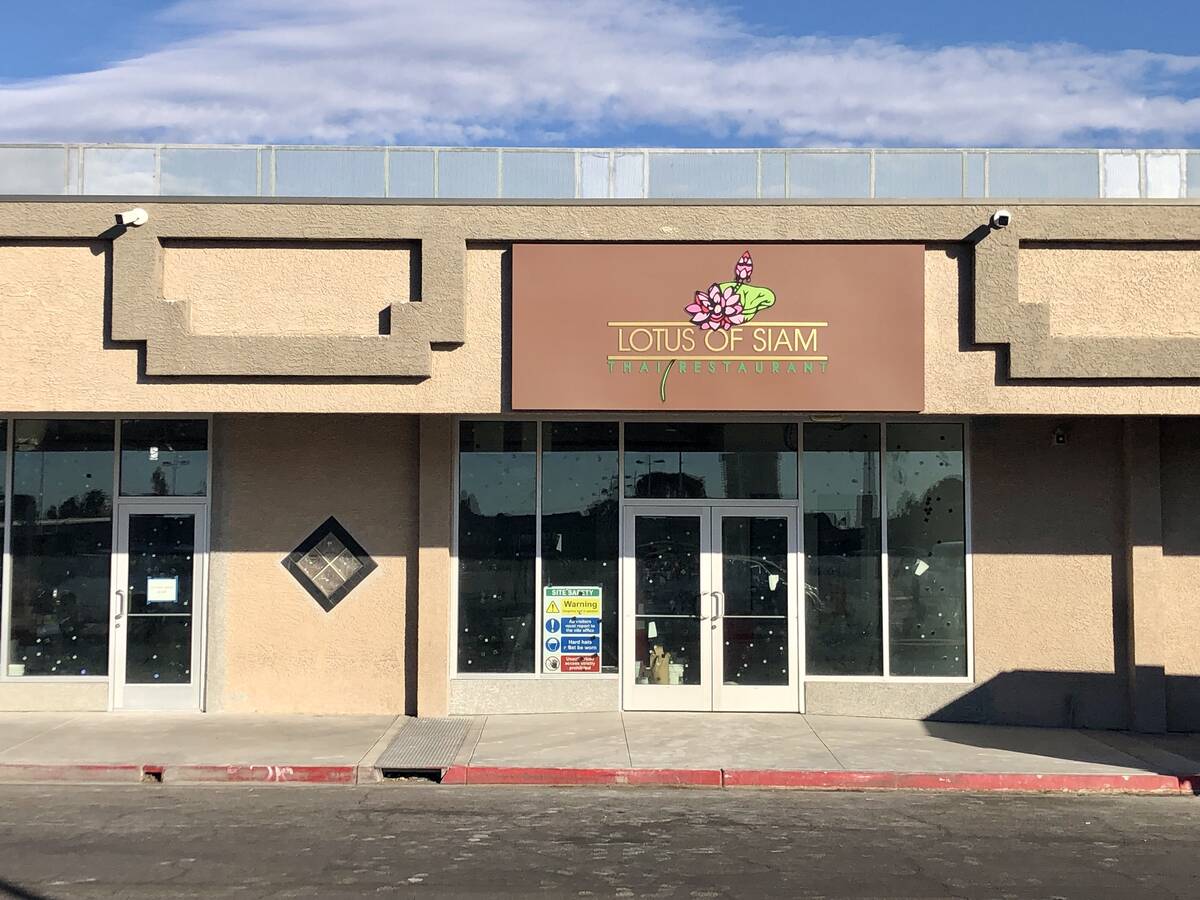 Lotus of Siam could reopen in 2025 in its original east Las Vegas space, shown here under const ...