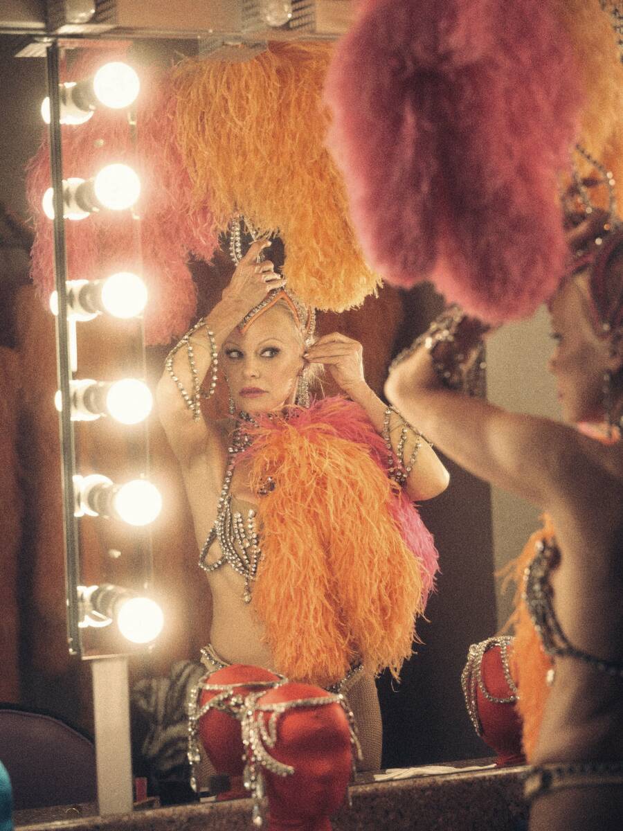 Pamela Anderson in "The Last Showgirl." (Zoey Grossman)