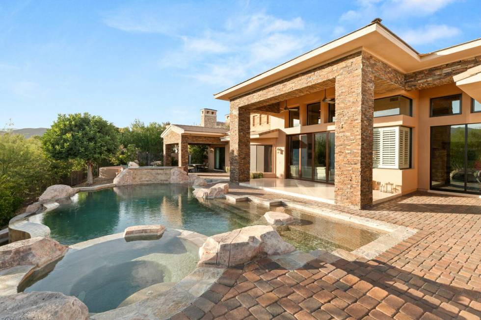 The home at 23 Quiet Moon in The Ridges in Summerlin has listed for $5,895,000 through Julian C ...