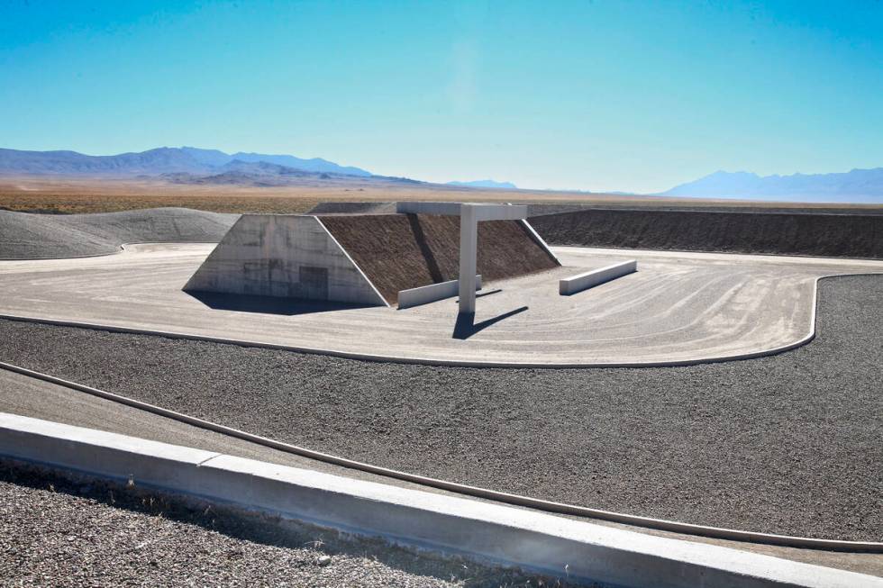 This is an undated photo of a portion of “City,” the land art sculpture by Michael Heizer i ...