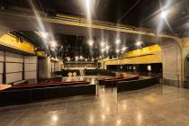 The empty Opium/OPM Theater space is shown on Dec. 31, 2024. (John Katsilometes/Las Vegas Revie ...