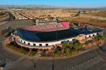 An aerial view of Sam Boyd Stadium Wednesday, Dec. 4, 2024, in Las Vegas. (Sam Morris/Las Vegas ...