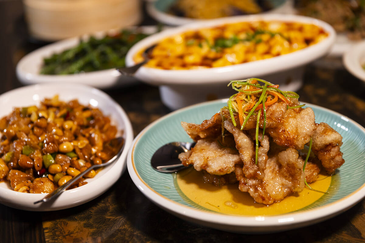 Crispy pork is pictured at China Mama's location off Jones Boulevard near Spring Mountain Road ...