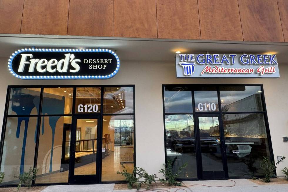 Freed's Dessert Shop and The Great Greek Mediterranean Grill, both Las Vegas-born, are going in ...