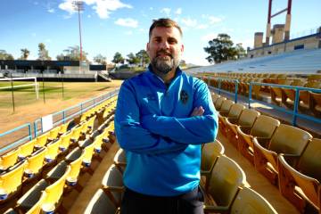 New Lights FC coach Antonio Nocerino poses at Cashman Field. (Lights FC)