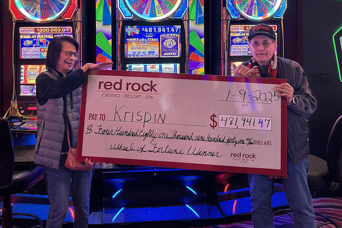 Krispin S. of Sacramento, Calif., won $481,941.47 after hitting a Wheel of Fortune progressive ...