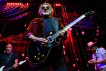 Sammy Hagar performs during the grand opening of Caspian's at Caesars Palace on Friday, Jan. 10 ...