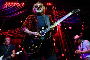 Sammy Hagar performs during the grand opening of Caspian's at Caesars Palace on Friday, Jan. 10 ...