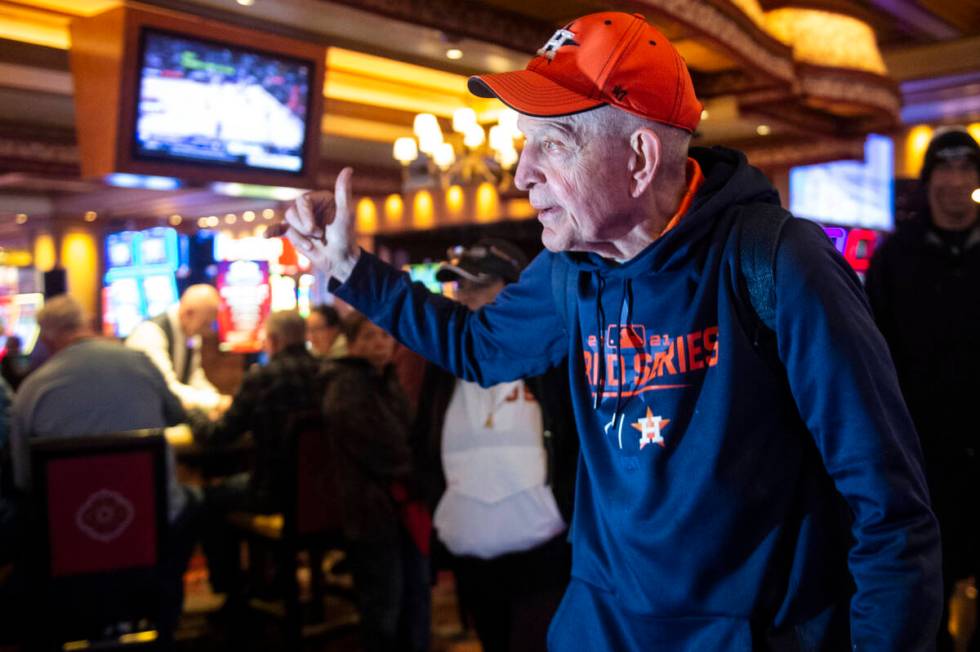 Jim McIngvale, better known as "Mattress Mack," walks through the Beau Rivage Casino ...