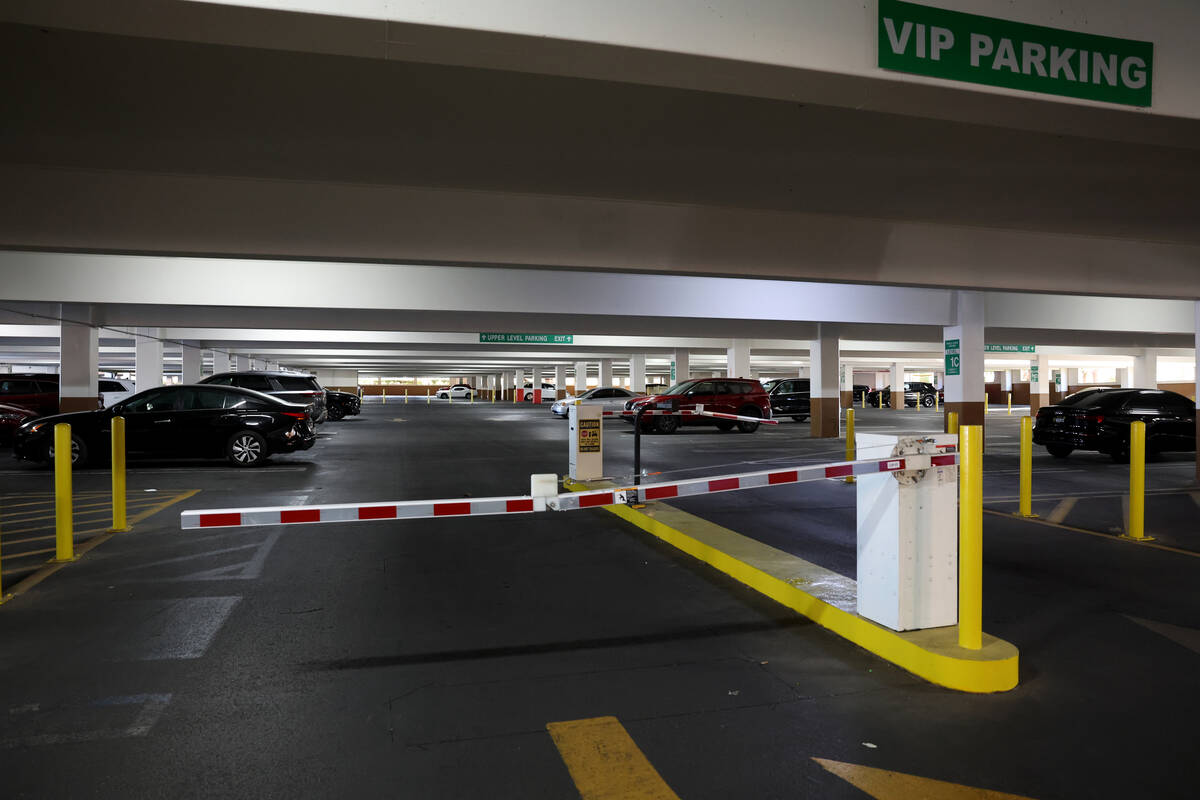 The VIP parking area of the Paseo Verde parking garage at Green Valley Resort Spa & Casino ...