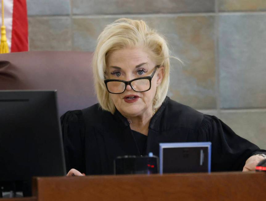 Judge Michelle Leavitt presides over the sentencing of Julius Trotter, who was found guilty of ...