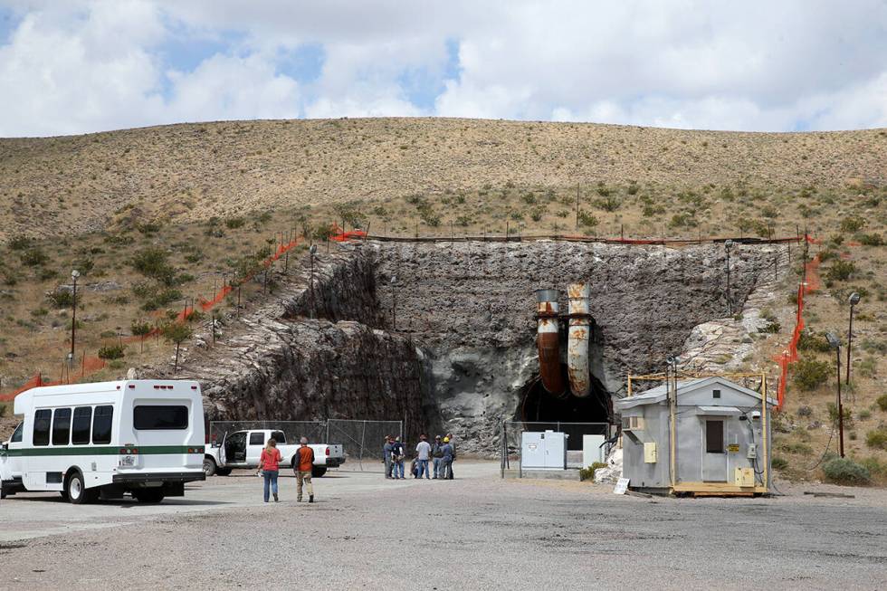 The south portal to a five mile tunnel in Yucca Mountain 90 miles northwest of Las Vegas. (K.M. ...