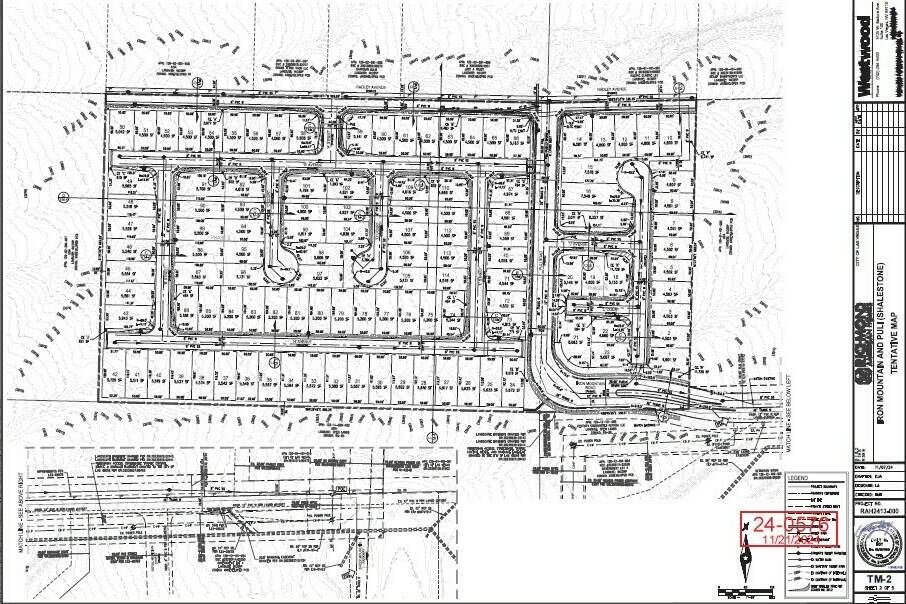 The blueprint for the Richmond American Homes neighborhood in Kyle Canyon. (Richmond American H ...