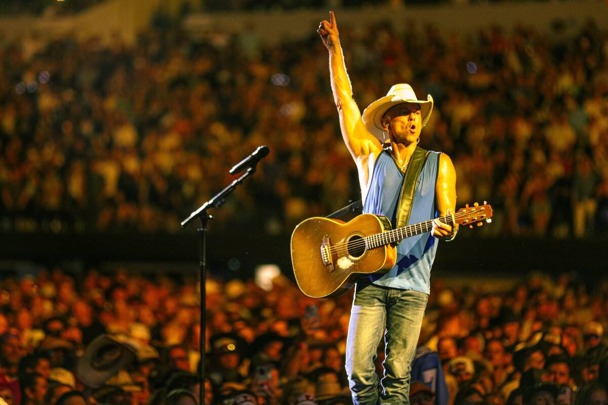 Country superstar Kenny Chesney has booked 12 dates this spring and summer at Sphere. (Jill Tru ...