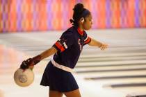 Coronado bowler Calee Berry bowls during high school bowling individual state championships at ...