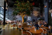 The dining area of Eataly Bar and Pizza al Padellino in Eataly at the Park MGM on Friday, Jan. ...