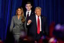 President Donald Trump and family. (AP Photo/Alex Brandon)