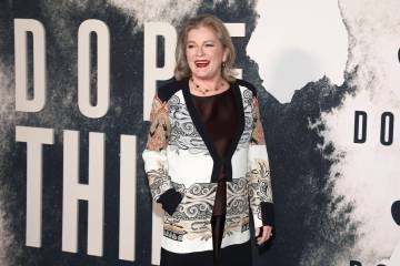 Actor Kate Mulgrew attends the Apple TV+ premiere of "Dope Thief" at Regal Union Squa ...