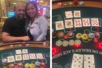 Shawn Tiberio drew a seven-card straight flush in pai gow poker to win nearly $575,000 at Green ...