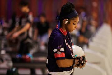 Coronado bowler Calee Berry bowls during high school bowling individual state championships at ...