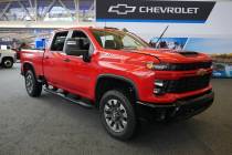 A 2024 Chevrolet Silverado 2500 HD Custom truck is shown at the Pittsburgh International Auto S ...