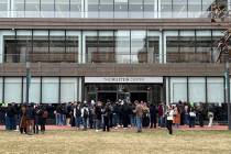 Masked disruptors filed into an unmarked side entrance as they entered the Milstein Center, at ...