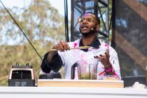 Kwame Onwuachi leads a culinary presentation at the Outside Lands Music Festival at Golden Gate ...