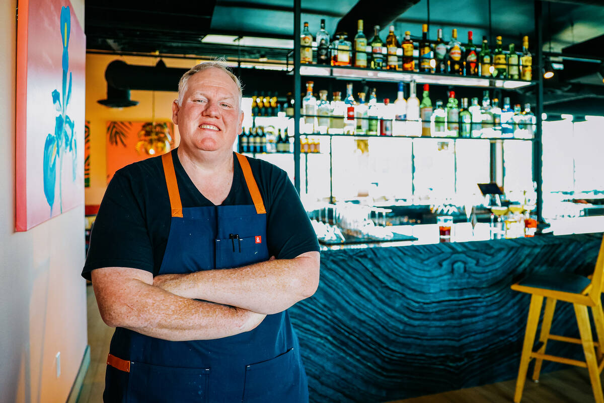 Chef James Trees poses for a portrait inside of Bar Boheme, his newest restaurant in the Arts D ...